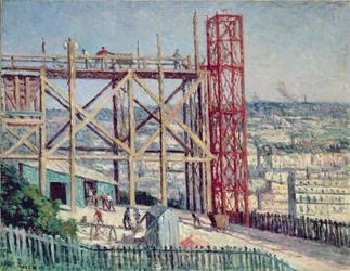 La Construction du Sacré-Cœur, vers 1900